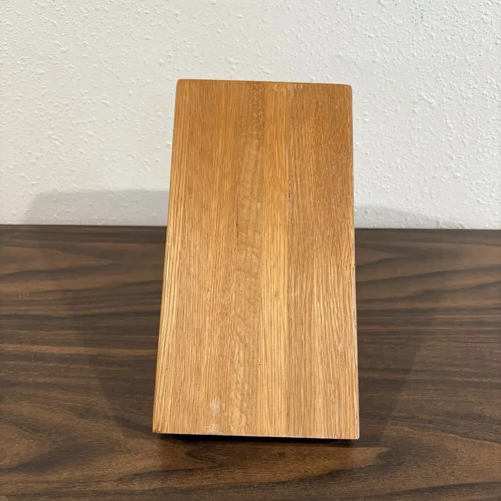 Cutco 1748 Homemaker 18 Slot Knife Block 8 Steak Slots Honey Oak Wood USA Made